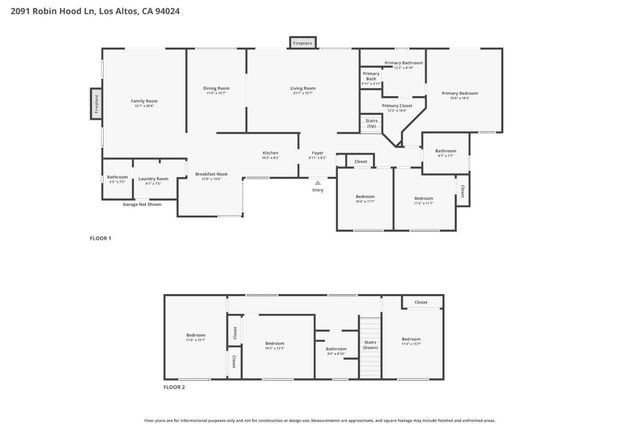 2091 Robinhood Lane, Los Altos, CA 94024