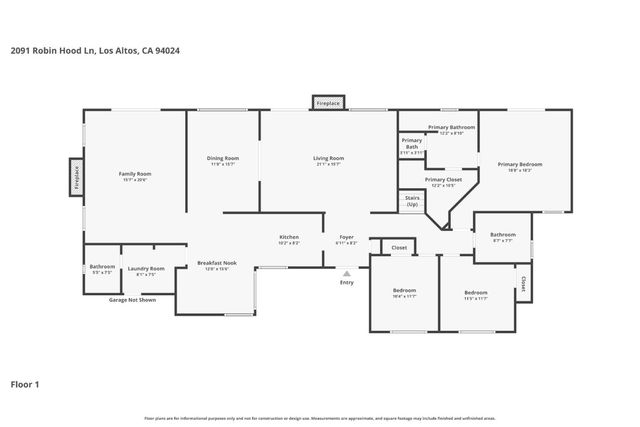 2091 Robinhood Lane, Los Altos, CA 94024