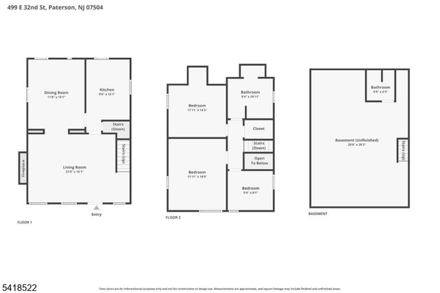 501 E 32Nd St, Paterson City, NJ 07504