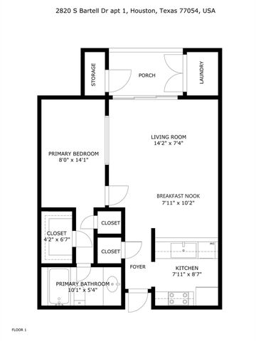 2820 S Bartell Drive 1, Houston, TX 77054