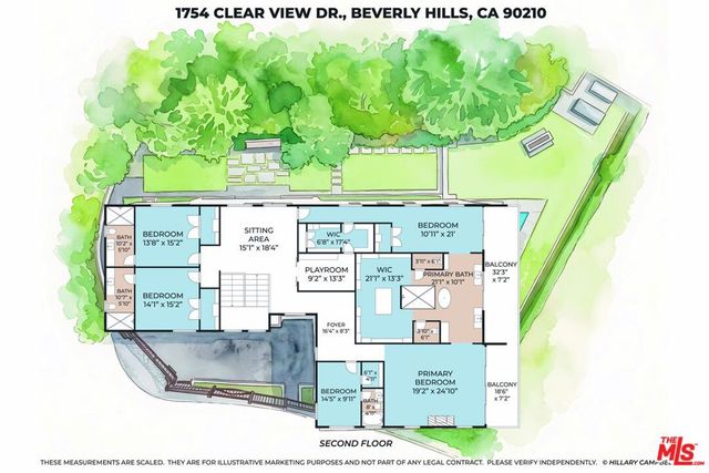 1754 Clear View Drive, Beverly Hills, CA 90210
