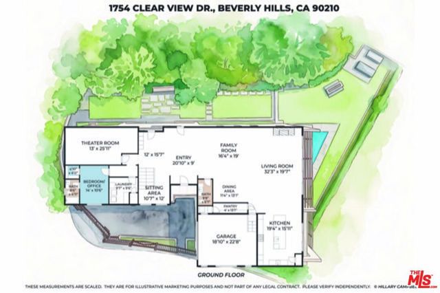 1754 Clear View Drive, Beverly Hills, CA 90210