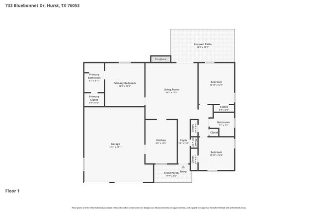 733 Bluebonnet Drive, Hurst, TX 76053