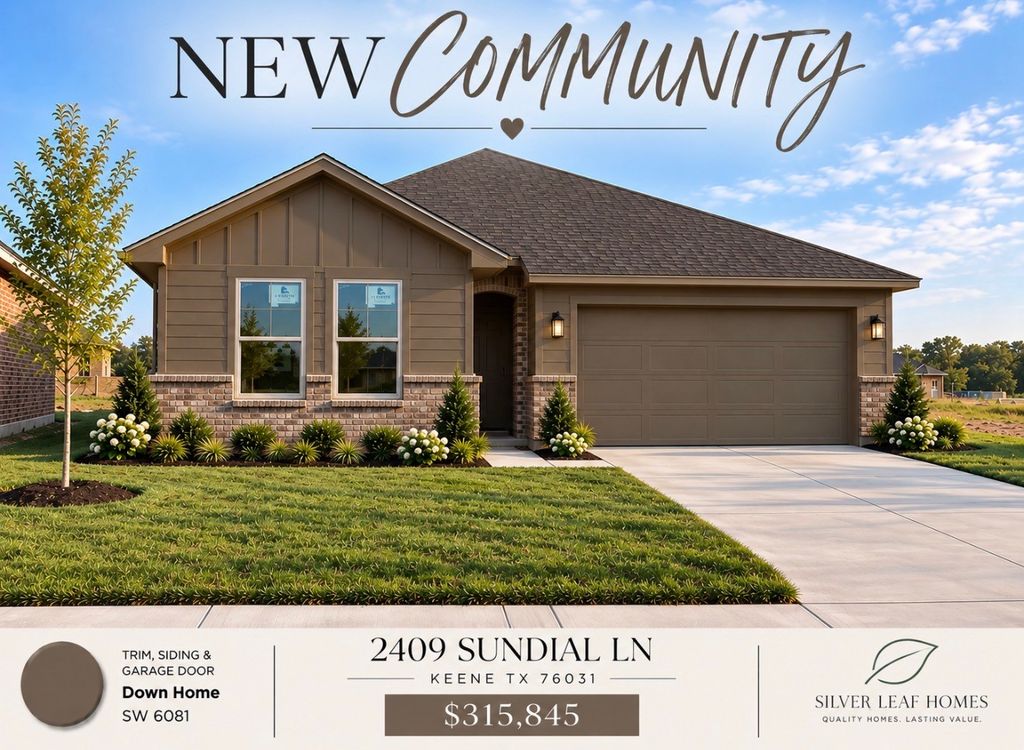 2409 Sundial Lane, Keene, TX 76031 — exterior