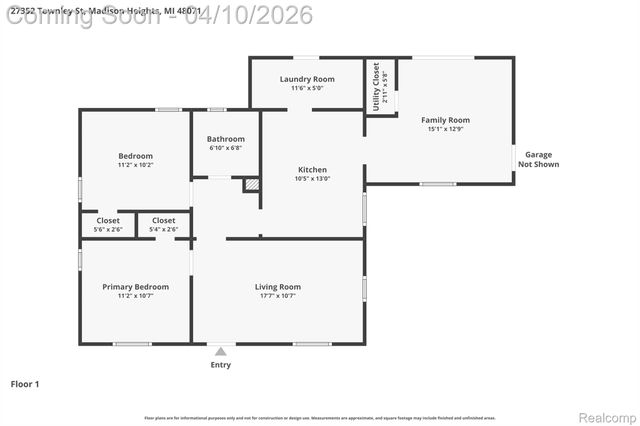 27352 Townley Street, Madison Heights, MI 48071