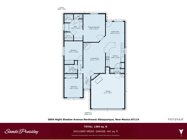 5804 Night Shadow Avenue NW, Albuquerque, NM 87114