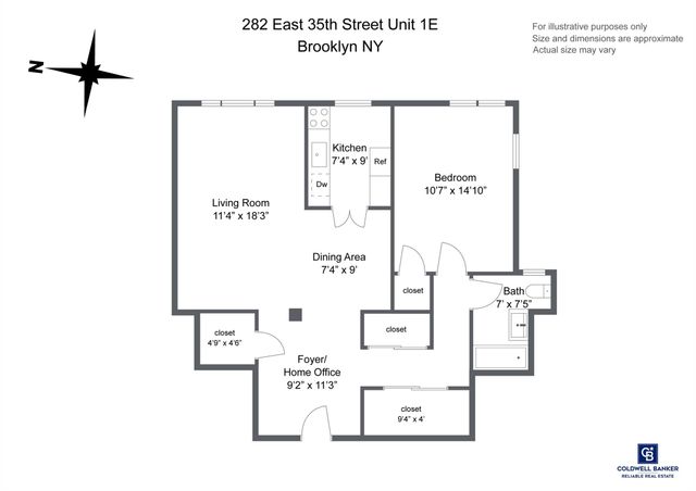 282 E 35th Street 1E, Brooklyn, NY 11203