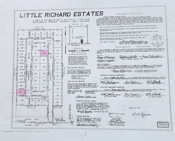 LOT #42 E ROBERTA Drive, Roscommon, MI 48653
