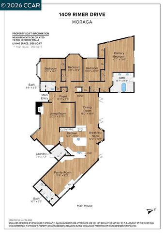 1409 Rimer Dr, Moraga, CA 94556