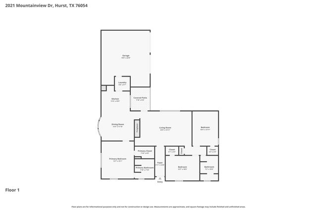 2021 Mountainview Drive, Hurst, TX 76054