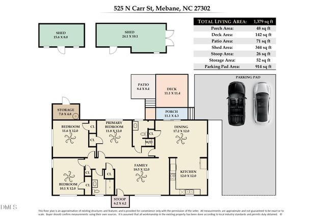 525 N Carr Street, Mebane, NC 27302