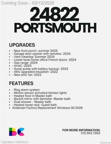 24822 Portsmouth Avenue, Novi, MI 48374