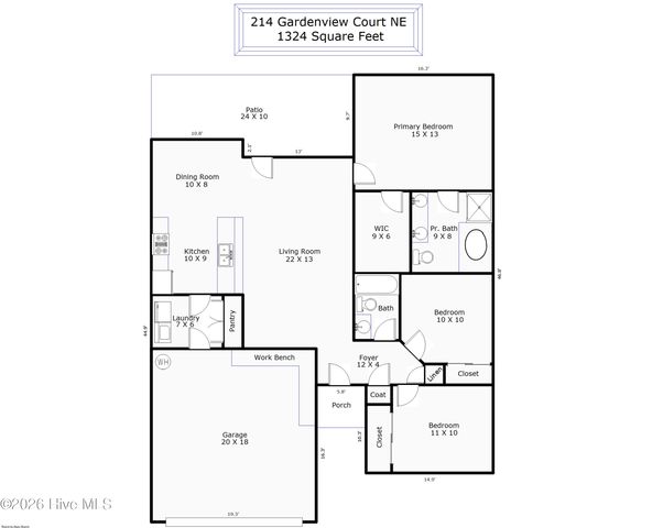 214 Gardenview Court NE, Leland, NC 28451