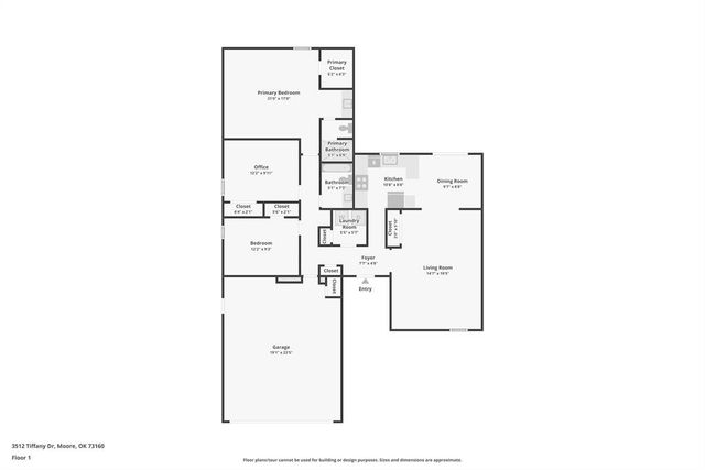 3512 Tiffany Drive, Moore, OK 73160