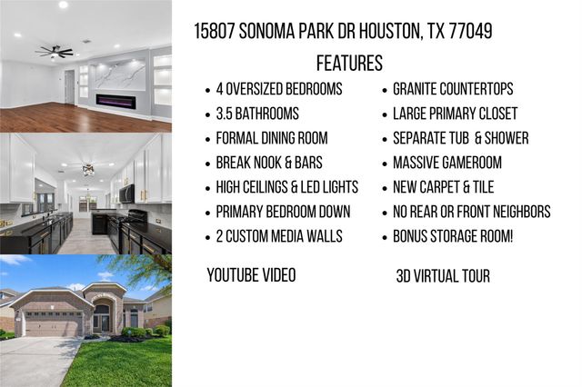 15807 Sonoma Park Drive, Houston, TX 77049