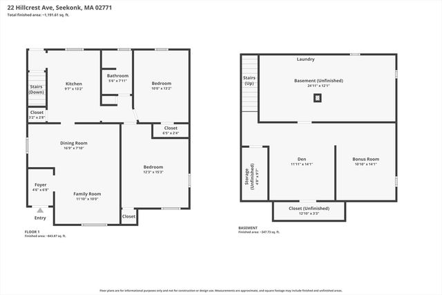 22 Hillcrest Ave, Seekonk, MA 02771