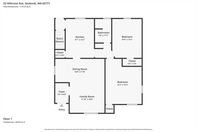 22 Hillcrest Ave, Seekonk, MA 02771
