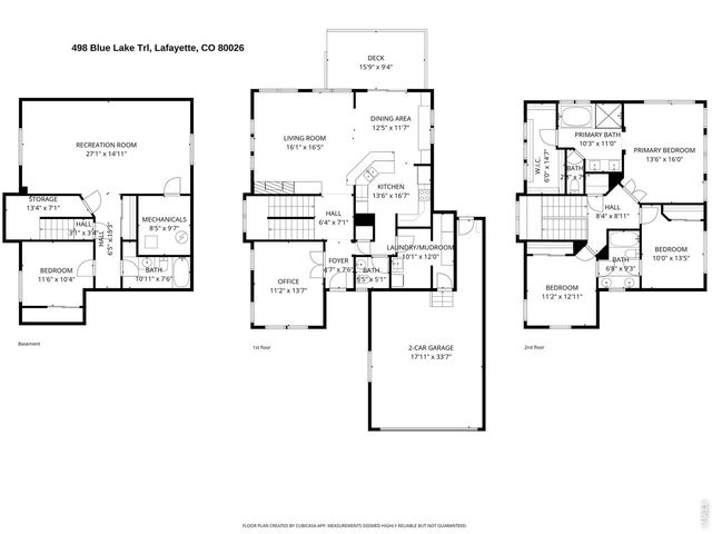 498 Blue Lake Trl, Lafayette, CO 80026