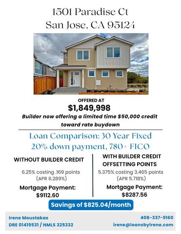 1501 Paradise Court, San Jose, CA 95124
