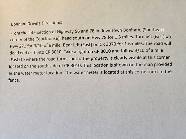 0000 County Road 3010, Bonham, TX 75418