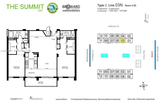 1201 S Ocean Drive 1703N, Hollywood, FL 33019