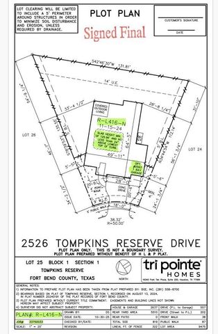 2526 Tompkins Reserve Drive, Katy, TX 77494