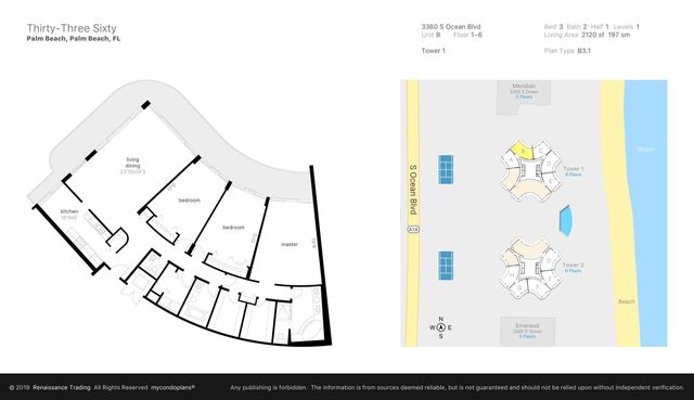 3360 S Ocean Boulevard 3bi, Palm Beach, FL 33480