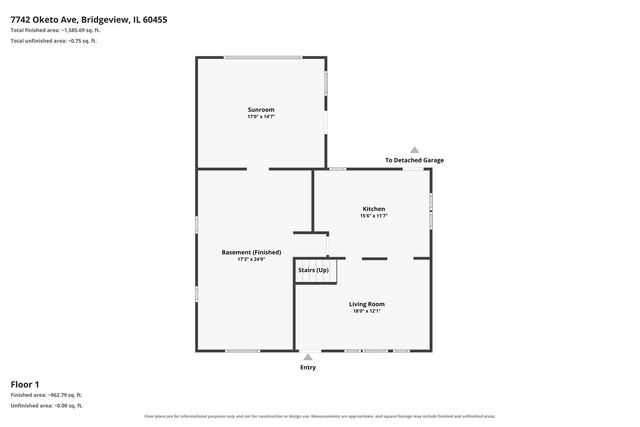 7742 S Oketo Avenue, Bridgeview, IL 60455