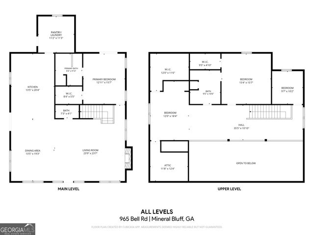 965 Bell Road 9 & 11, Mineral Bluff, GA 30559