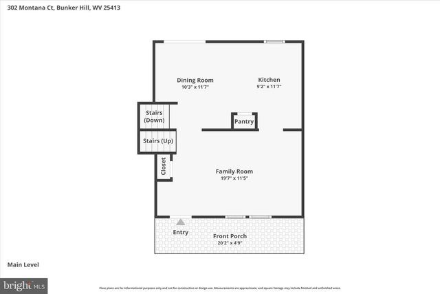 302 MONTANA CT, Bunker Hill, WV 25413