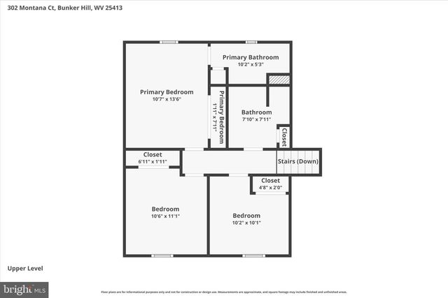 302 MONTANA CT, Bunker Hill, WV 25413