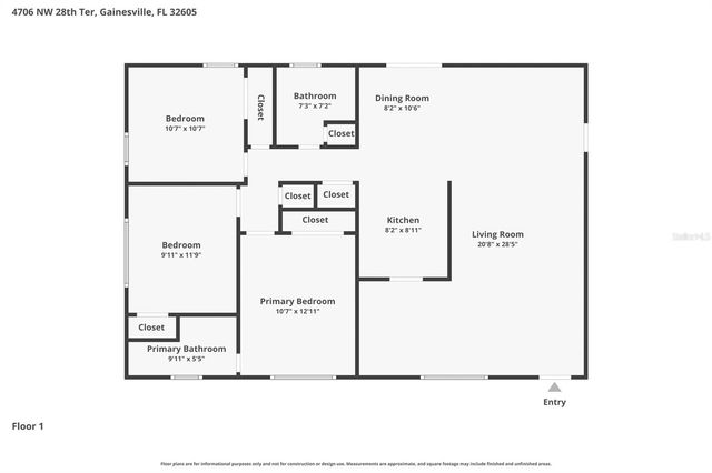 4706 NW 28TH TERRACE, Gainesville, FL 32605