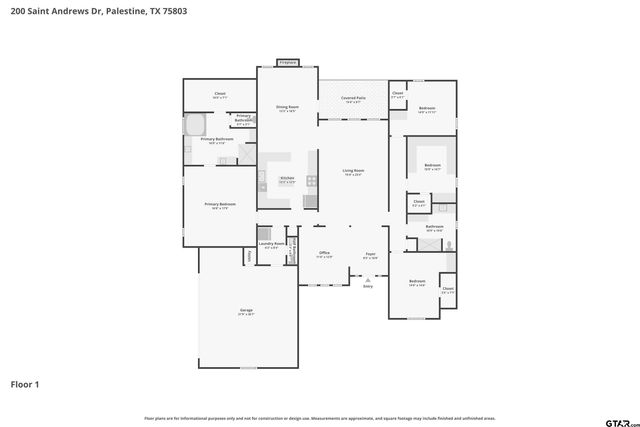 200 Saint Andrews Dr, Palestine, TX 75803