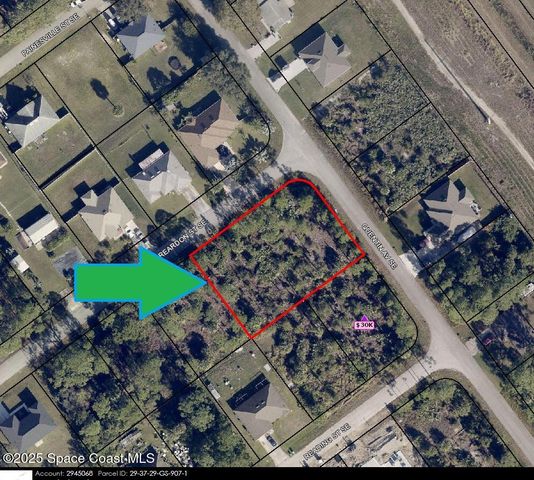890 Double Lot On Reardon Street SE, Palm Bay, FL 32909