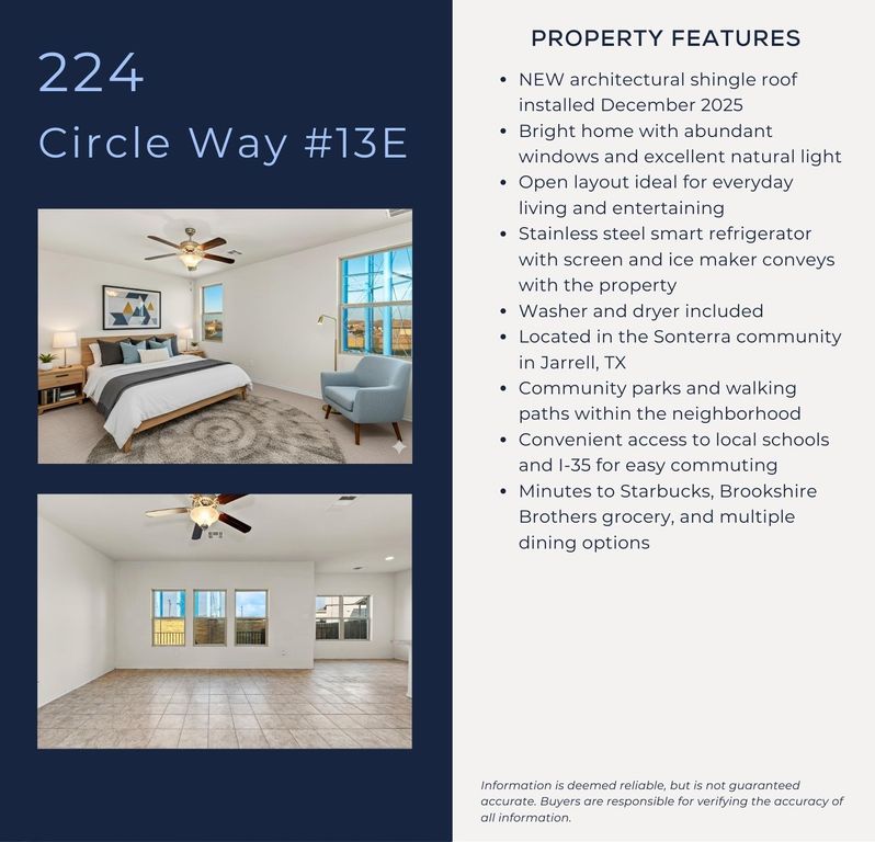 224 Circle WAY 13E, Jarrell, TX 76537