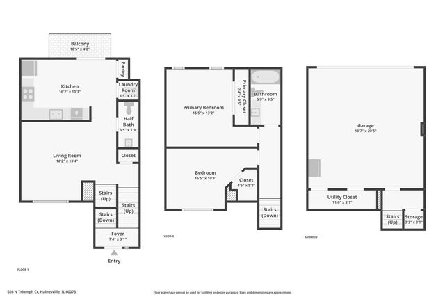 626 N Triumph Court, Hainesville, IL 60073