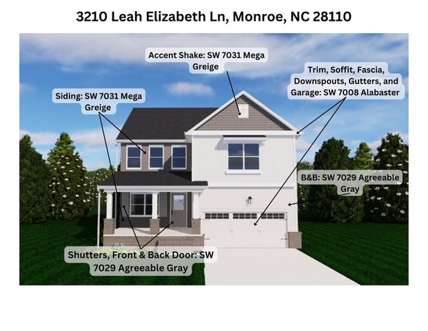 3210 Leah Elizabeth Lane, Monroe, NC 28110