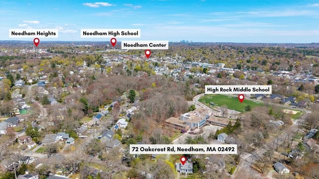 72 Oakcrest Rd, Needham, MA 02492