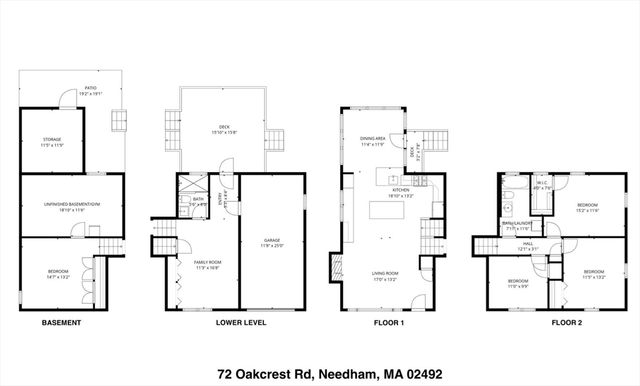 72 Oakcrest Rd, Needham, MA 02492