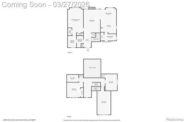 22432 Pointe Drive, Saint Clair Shores, MI 48081