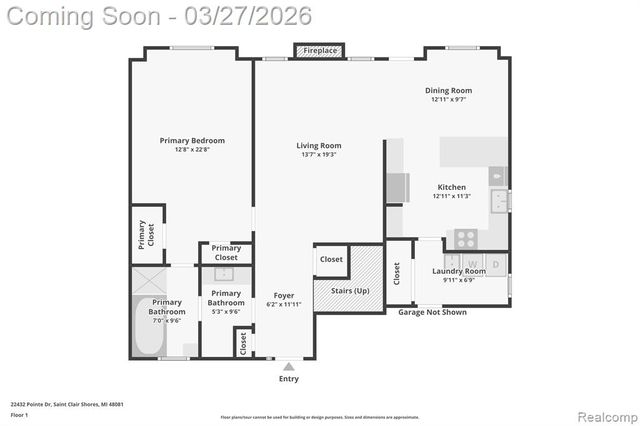 22432 Pointe Drive, Saint Clair Shores, MI 48081