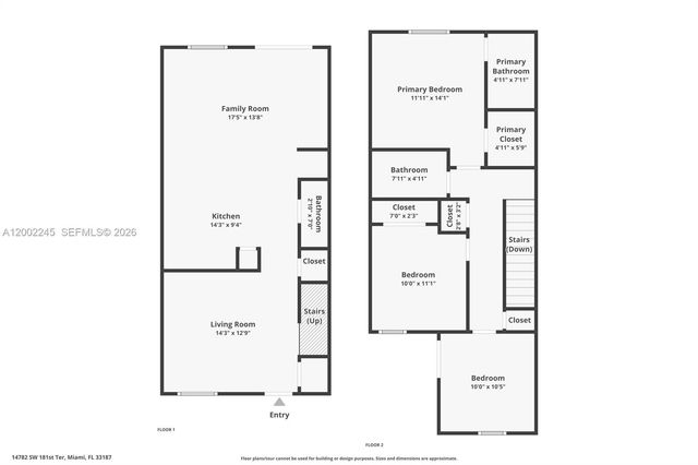 14782 SW 181st Ter, Miami, FL 33187