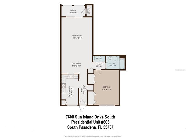 7600 SUN ISLAND DRIVE S 603, South Pasadena, FL 33707