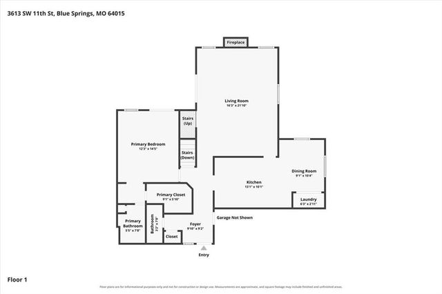 3613 SW 11th Street, Blue Springs, MO 64015