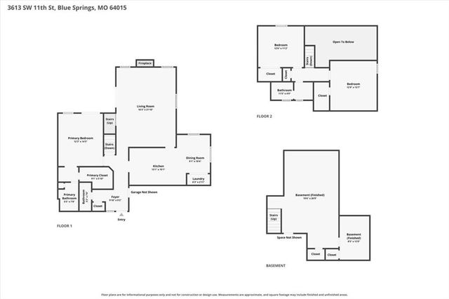 3613 SW 11th Street, Blue Springs, MO 64015