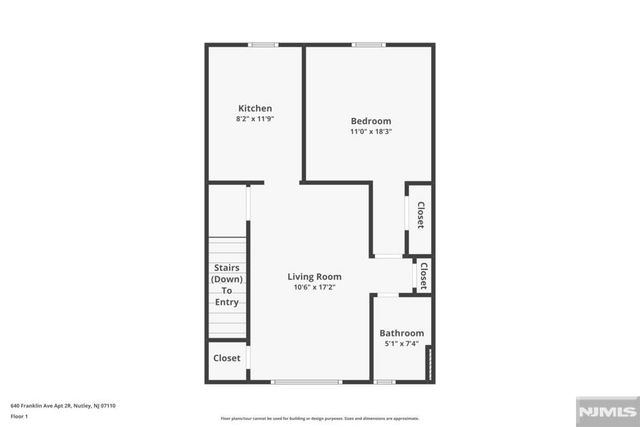 640 Franklin Avenue 2R, Nutley, NJ 07110