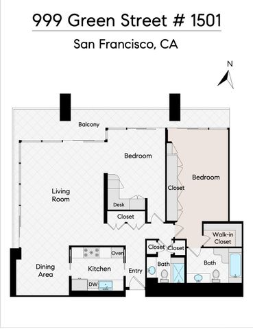 999 Green Street 1501, San Francisco, CA 94133