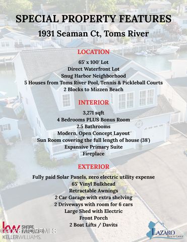1931 Seaman Court, Toms River, NJ 08753