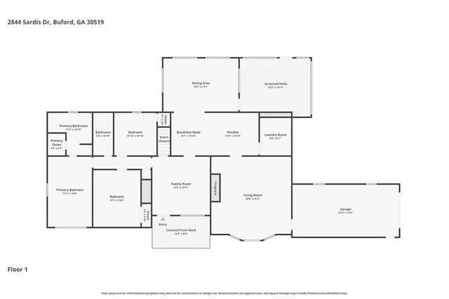 2844 Sardis Drive, Buford, GA 30519