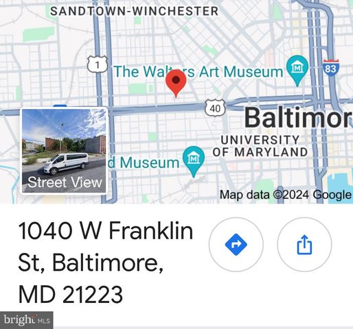 1040 W FRANKLIN ST, Baltimore, MD 21223